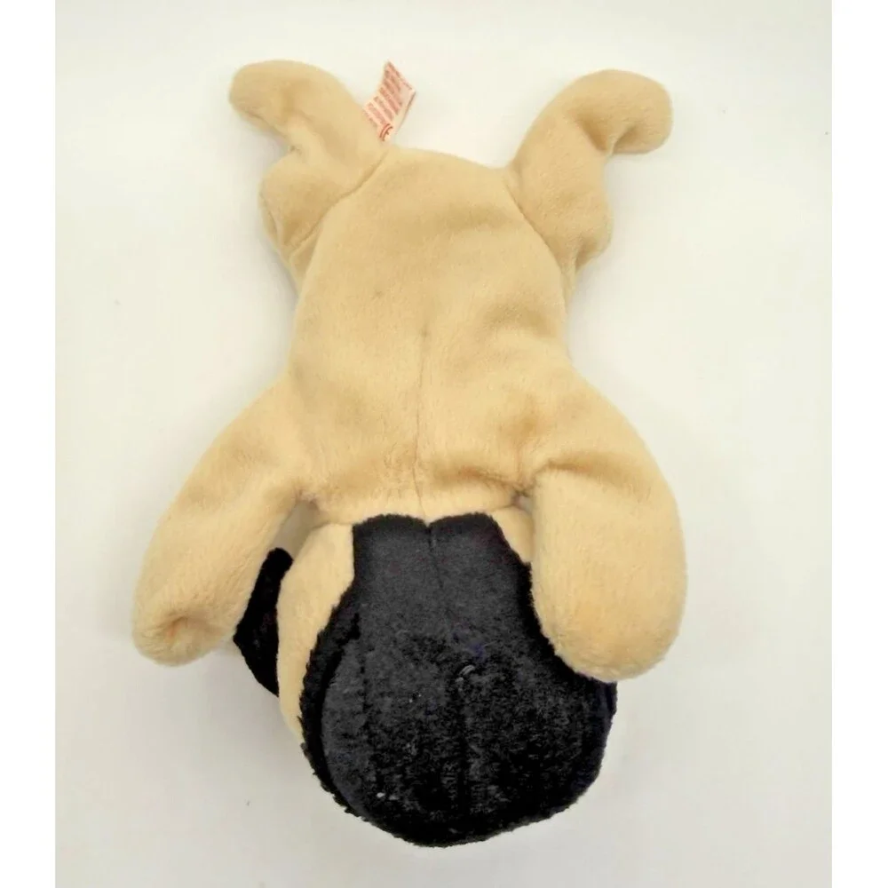 TY Beanie Baby Pugsly Pug Dog Plush 1996 Retired New No Tags Stuffed Animal